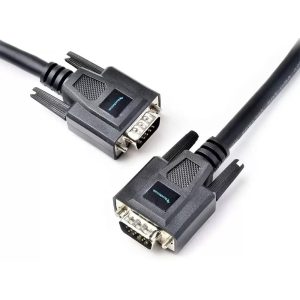 BlueRigger VGA Cable 3 m VGA Cable Male to Male Computer Monitor Cables (10 Feet) Shielded Copper Cable (Compatible with Computer, TV, Gaming Console, MP3 Player, Black)