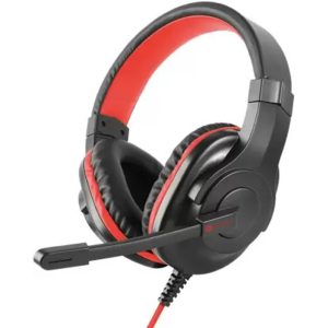 Portronics Genesis Over The Ear Wired Gaming Headset (Red, On the Ear)