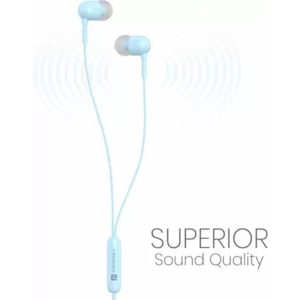 Portronics Conch 50 Wired Headset (Dark Blue, In the Ear)