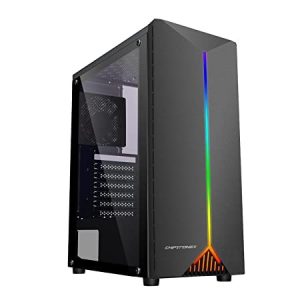 CHIPTRONEX X310B Mid Tower ATX Gaming Cabinet USB 3.0 with Bottom PSU Mount Gaming case, Computer case, Cabinet for pc, pc Cabinet, Cabinet RGB, RGB Light, ATX MATX ITX, Computer(case Without SMPS)